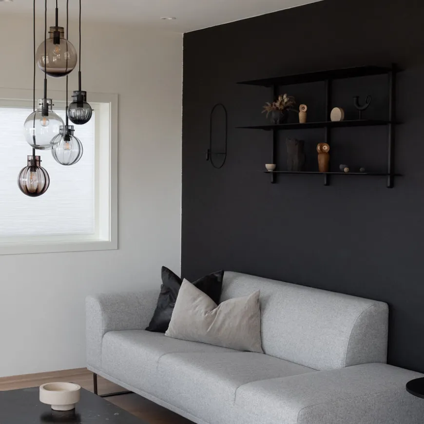 Hadeland Krystallkule Taklampe 5stk
