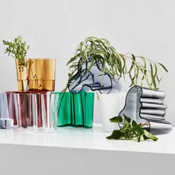 Iittala Aino Aalto Vase Mørk Grå 160 mm