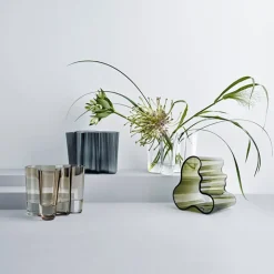 Iittala Aino Aalto Vase Mørk Grå 160 mm