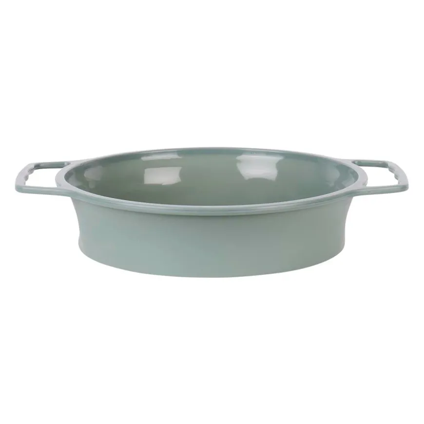 KAKEFORM RUND 25CM SILIKON GRØNN