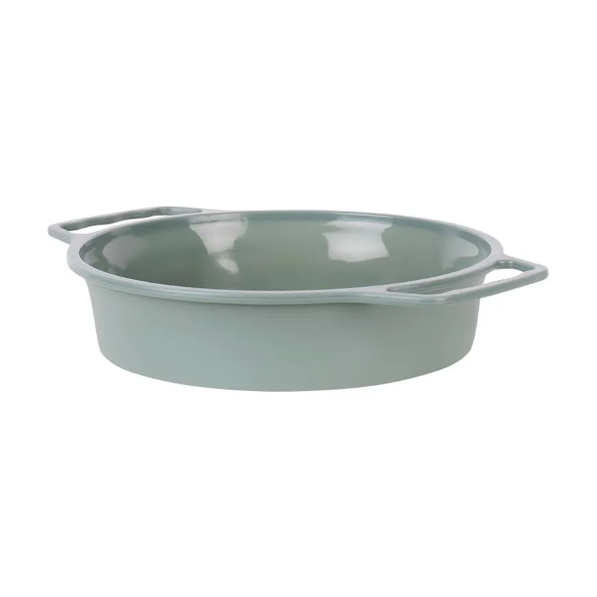 KAKEFORM RUND 25CM SILIKON GRØNN