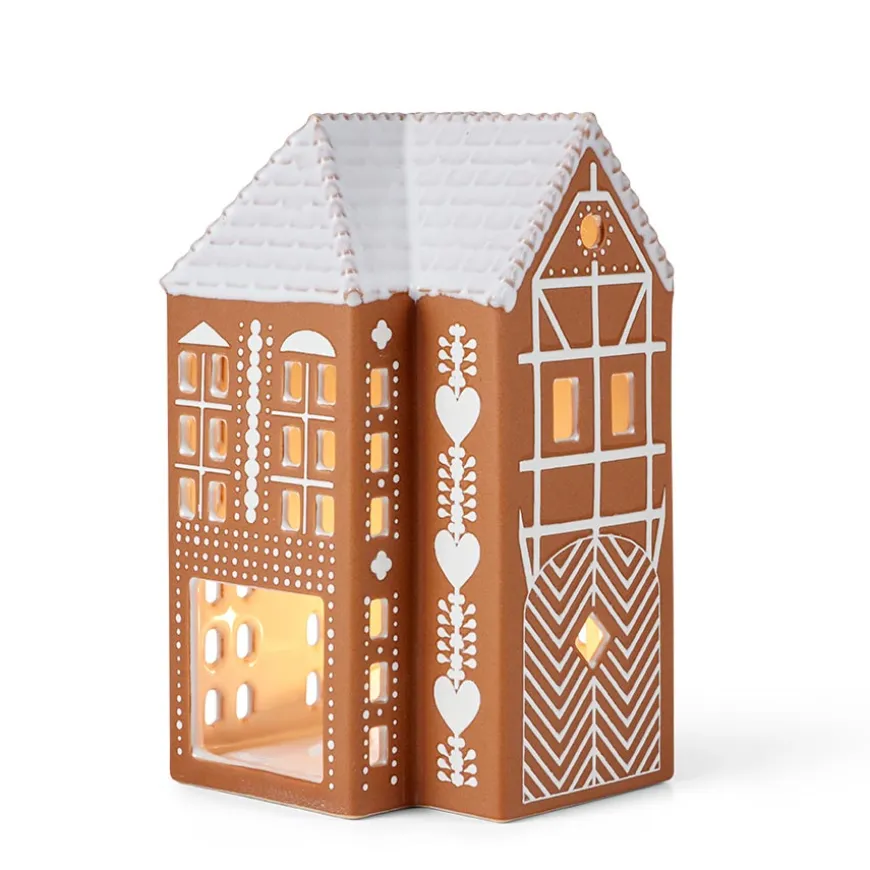 Kähler Gingerbread Lyshus Stor Brun