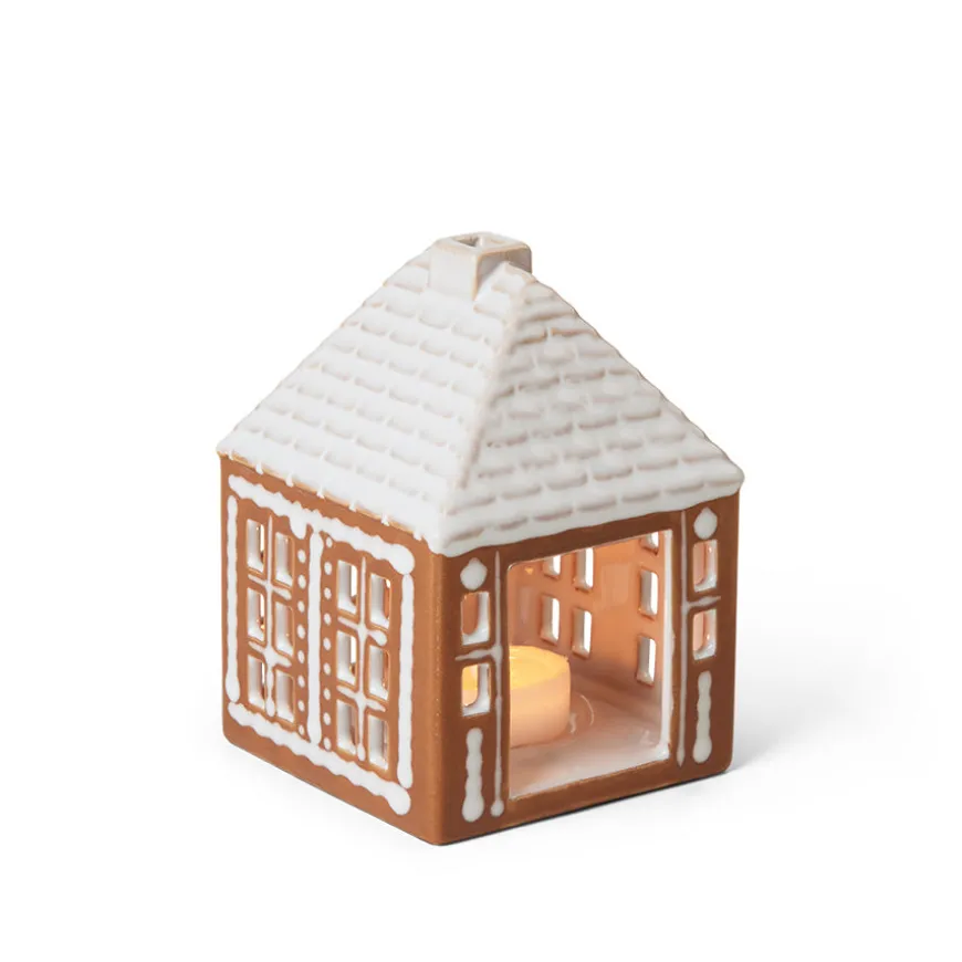 Kähler Gingerbread Lyshus Liten Brun