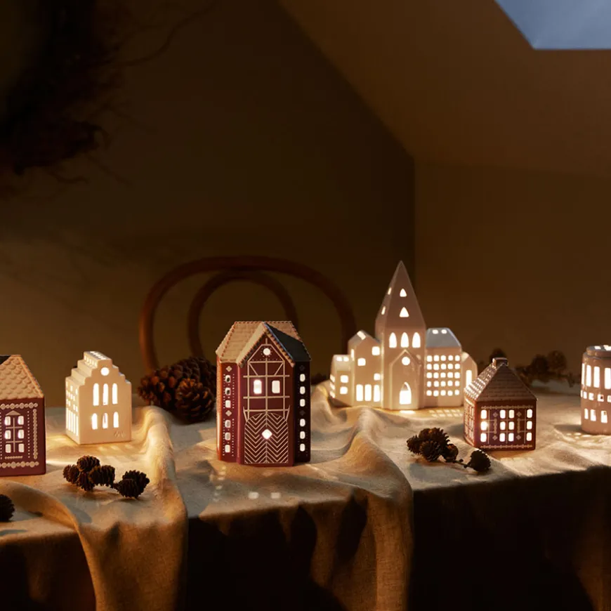 Kähler Gingerbread Lyshus Liten Brun