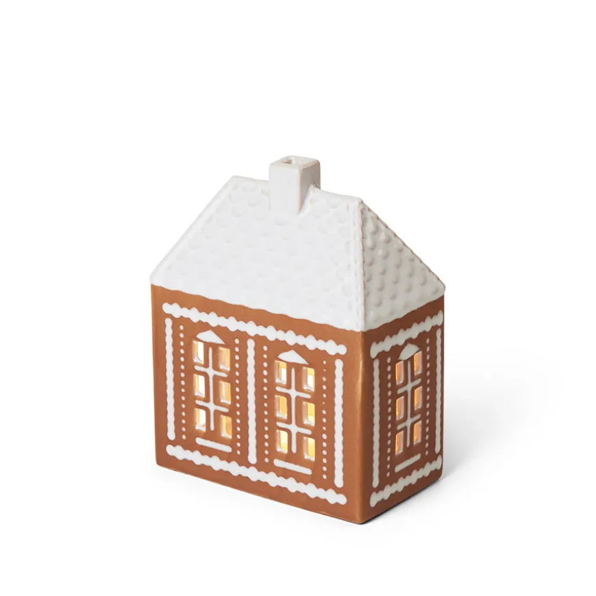 Kähler Gingerbread Lyshus Medium Brun