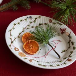 Kähler Hammershøi Christmas Oval Skål 28,5x22,5 cm
