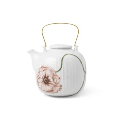Kähler Hammershøi Poppy Tekanne 1,2L Hvit m/Dekor
