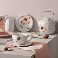 Kähler Hammershøi Poppy Tekanne 1,2L Hvit m/Dekor