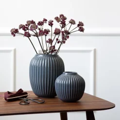 Kähler Hammershøi Vase 21cm Antracitgrå