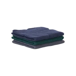 Klut Sort/Grønn/Blå 25x25cm 3pk