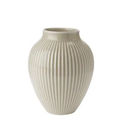 Knabstrup Keramik Vase 20cm Riflet Sand