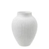 Knabstrup Keramik Vase 20cm Riflet Hvit