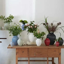 Knabstrup Keramik Vase 20cm Riflet Lavendel