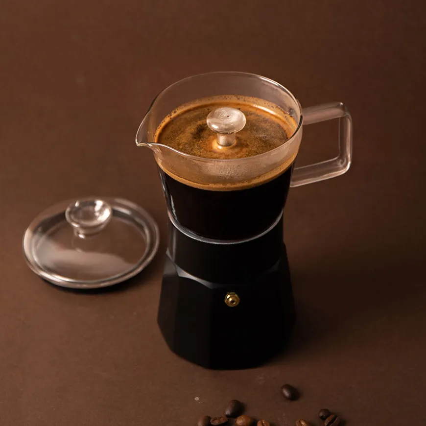 La Cafetière Verona Espressokanne 6 kopper Sort