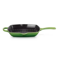 Le Creuset Grillpanne Støpejern 26cm Bamboo Green