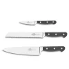 Lion Sabatier Pluton Knivsett 3 kniver stål/sort