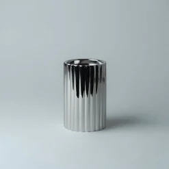 Løve Vinje Telysholder Rustfritt Stål 14cm Sølv