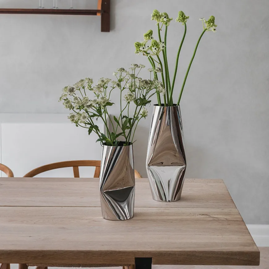 Løve Vinje Vase Rustfritt Stål 24,5cm Sølv