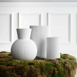 Lyng Porcelæn Vase 25cm Hvit