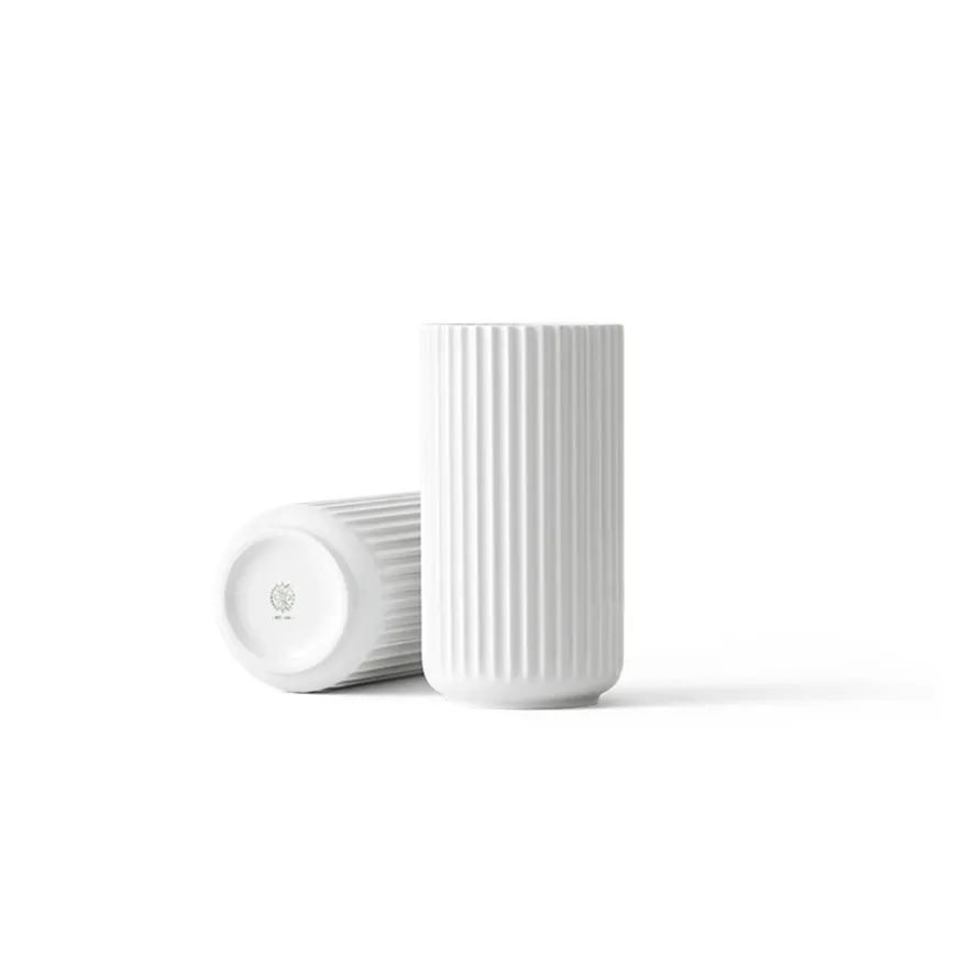 Lyngby Porcelæn Vase 20,5cm Hvit Porselen