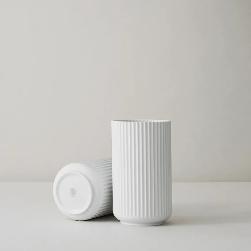 Lyngby Porcelæn Vase 20,5cm Hvit Porselen
