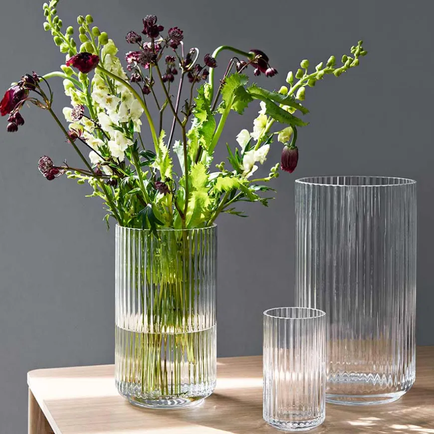 Lyngby Porcelæn Vase 20,5cm Klart Glass