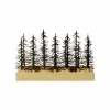 Lysestake 4 Lys Skog Gull 25,5cm x 15,8cm