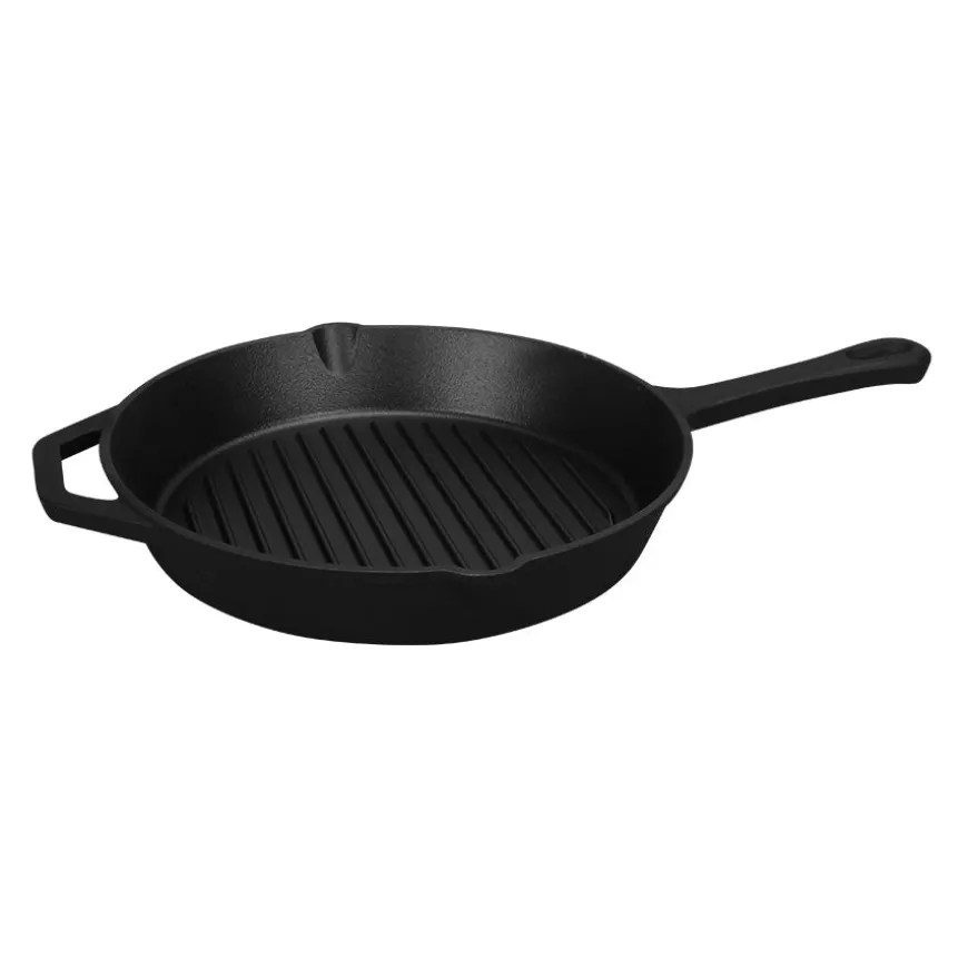 Malm Grillpanne Støpejern Uten Emalje 28cm