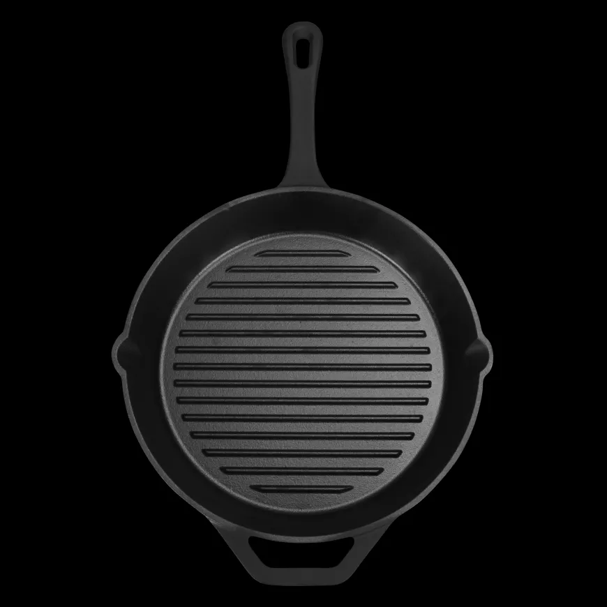 Malm Grillpanne Støpejern Uten Emalje 28cm