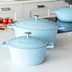 Masterclass Cast Aluminium Gryte 2,4L Himmelblå
