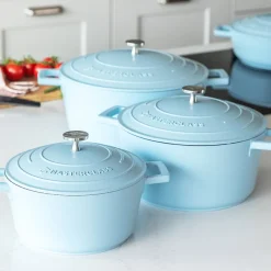 Masterclass Cast Aluminium Gryte 4L Himmelblå