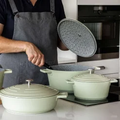 Masterclass Cast Aluminium Gryte 5L Mintgrønn