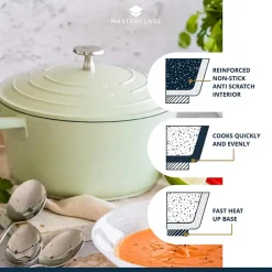 Masterclass Cast Aluminium Gryte 4L Mintgrønn
