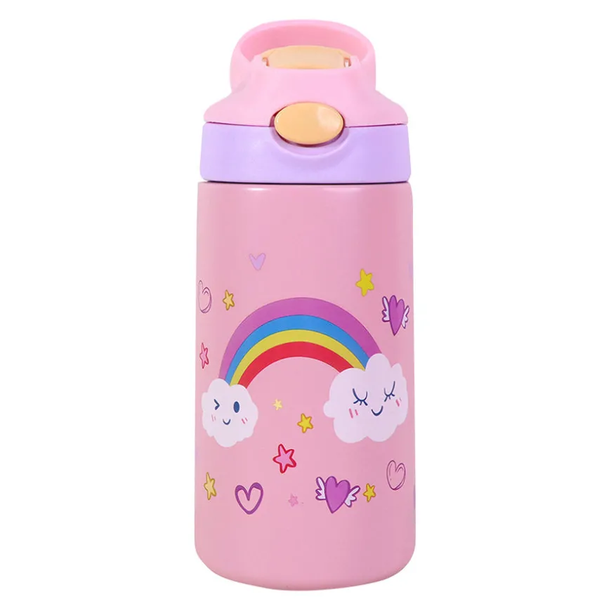 Minis Play Drikkeflaske Stål 400ml Rosa