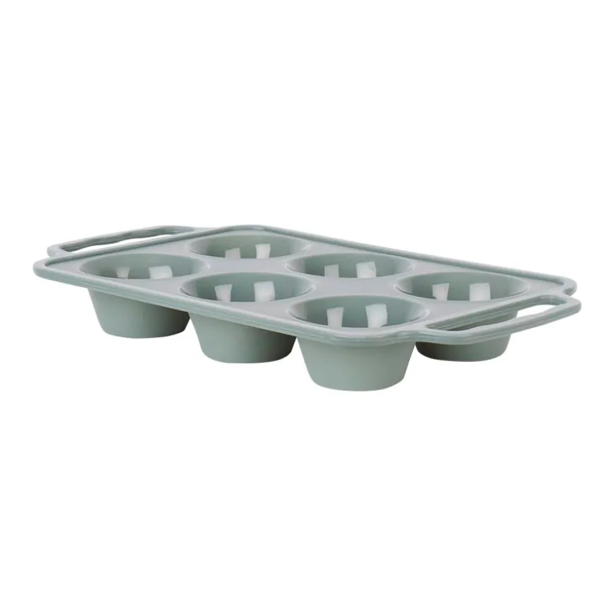 MUFFINSFORM 6/HULL SILIKON GRØNN