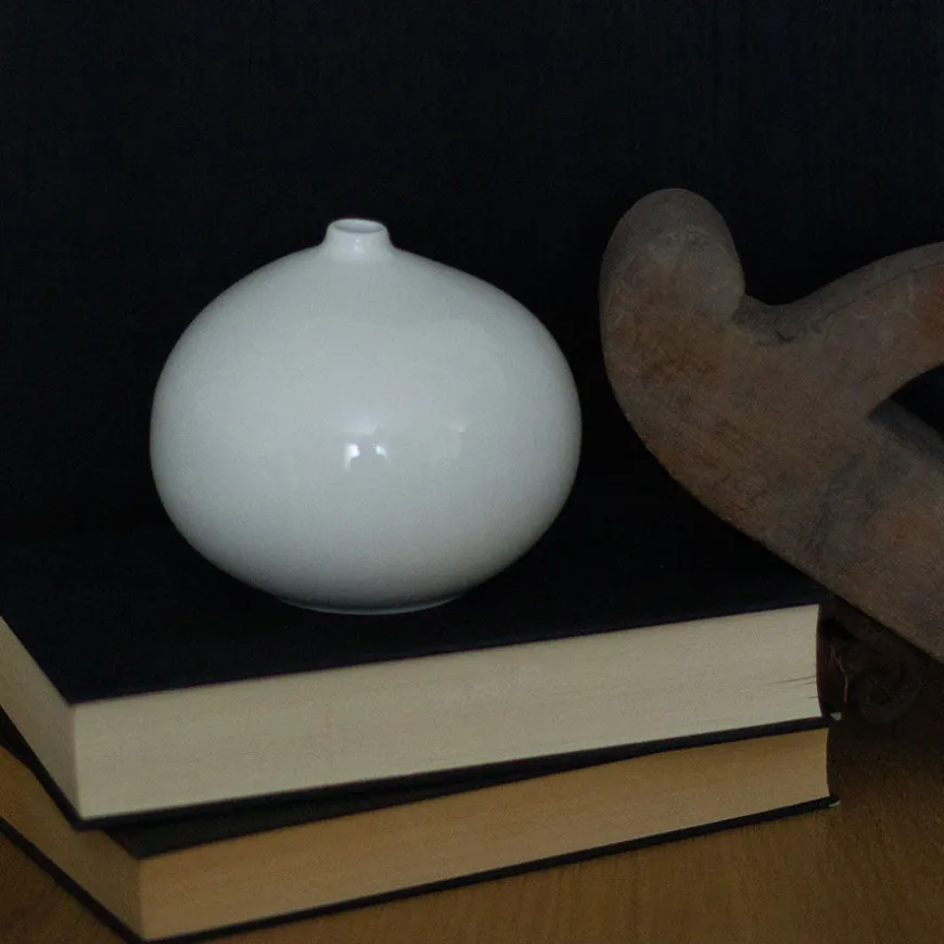 Nordic Living Vase 11,5x10cm Hvit