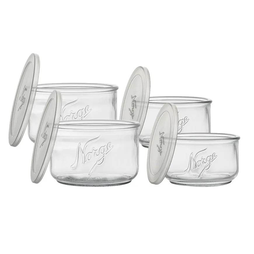 Norgesglasset Oppbevaringspakke Med Plastlokk