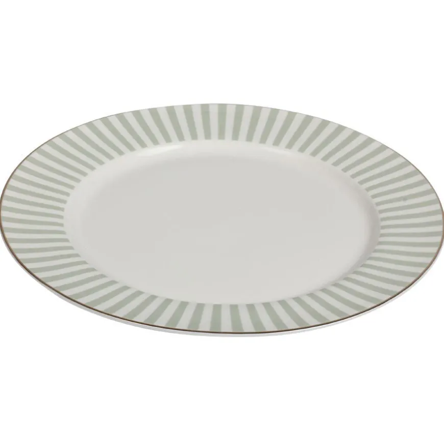 Nova Abby Tallerken 26cm Grønn m/Gullkant