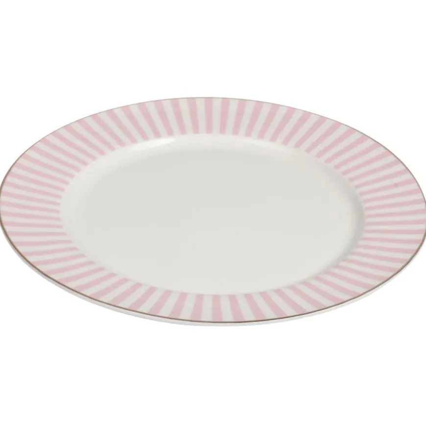 Nova Abby Tallerken 26cm Rosa m/Gullkant