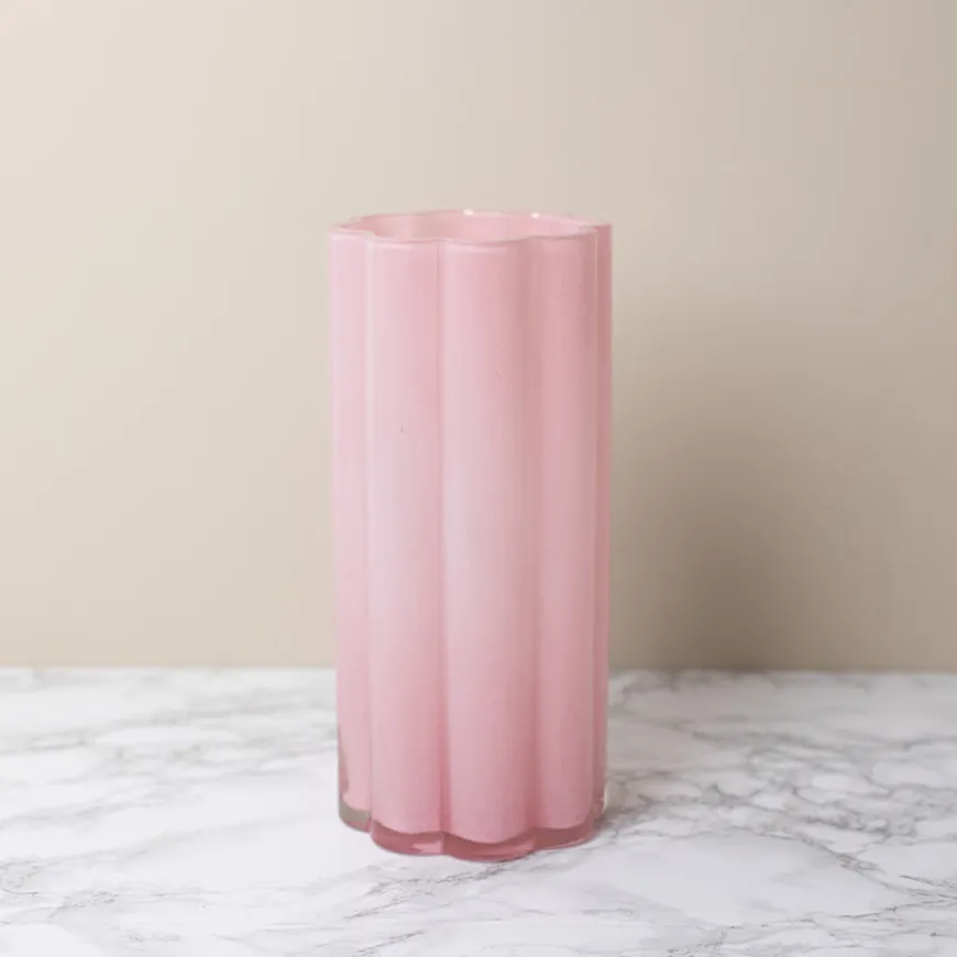 Nova Bold Vase Opak 28cm Rosa
