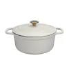 Nova Dynamic Støpejernsgryte 4,3L 24cm Beige