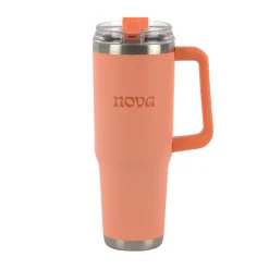 Nova Dynamic Termokopp m/Sugerør 1,1L Peach Fuzz