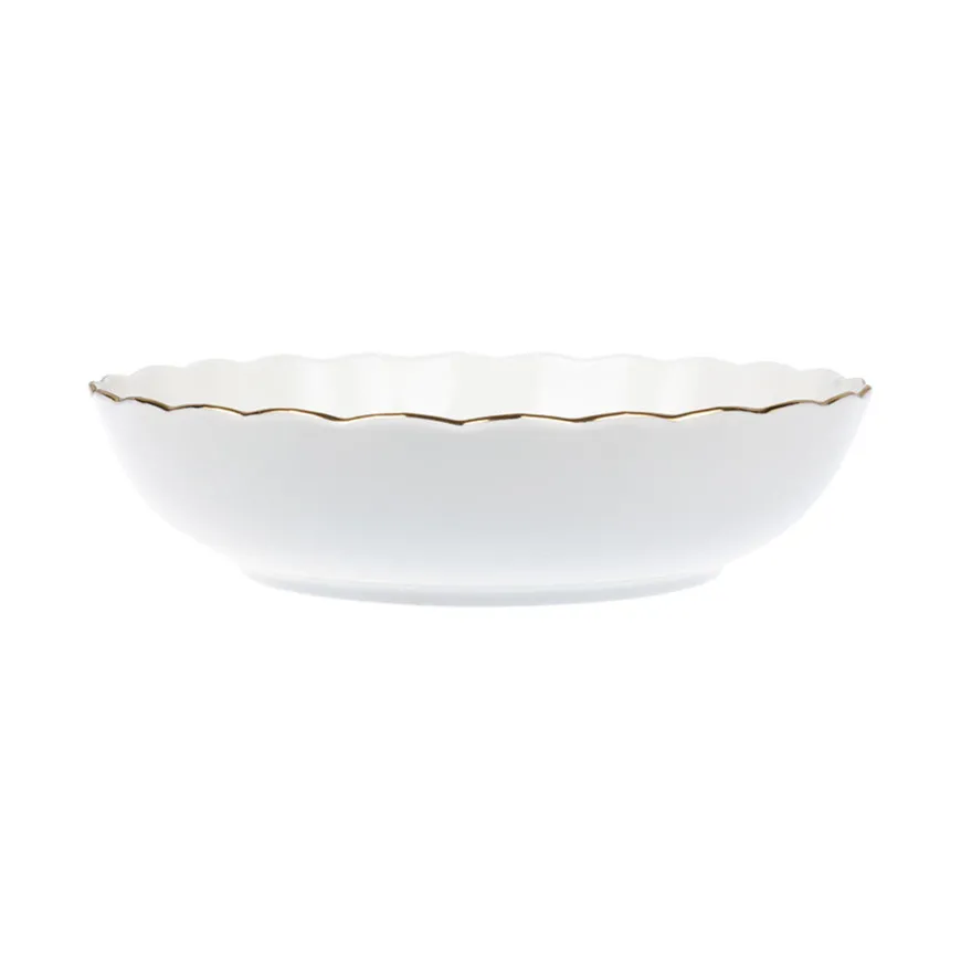 Nova Lilly Dyp Tallerken 20cm Hvit m/Gullkant