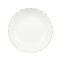 Nova Lilly Dyp Tallerken 20cm Hvit m/Gullkant