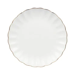 Nova Lilly Tallerken 21cm Hvit m/Gullkant