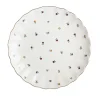 Nova Lilly Tallerken m/ Blomster og Gullkant 26cm Hvit