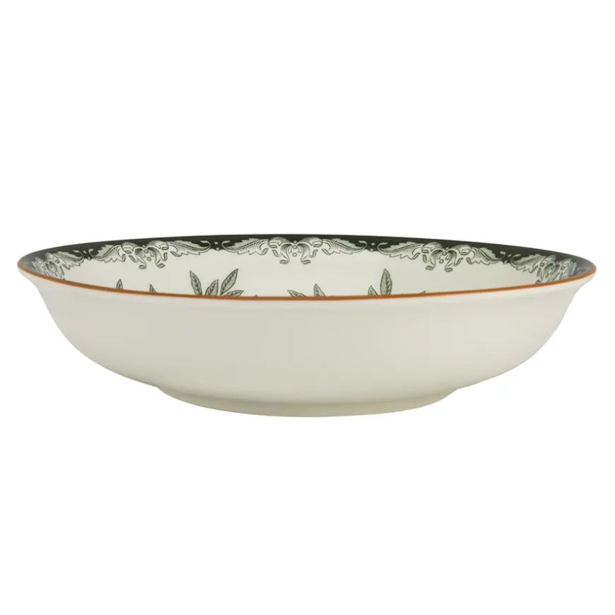 OSTINDIA FLORIS DYP TALLERKEN 22CM GRØNN