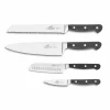 Pluton Knivsett 4 Kniver Sort