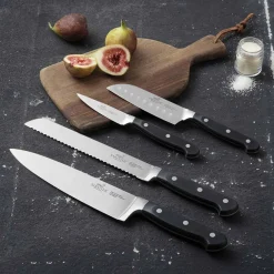 Pluton Knivsett 4 Kniver Sort