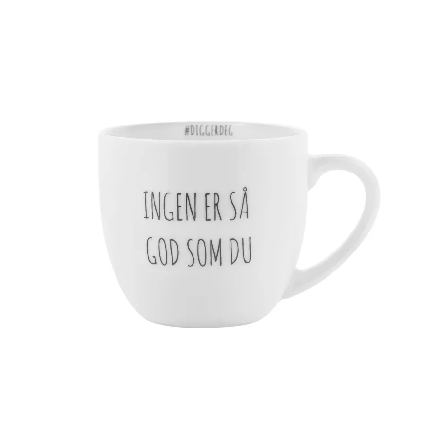 Porsgrund Porselænsfabrik Hashtag Ingen Er Så God Krus 38cl